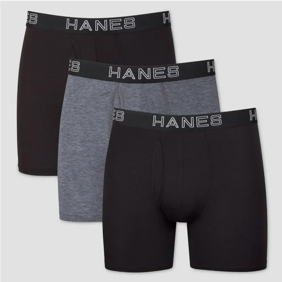 **CLEARANCE** HANES - Men’s 3pk Support Pouch Boxer Briefs. - Picture 3 of 7